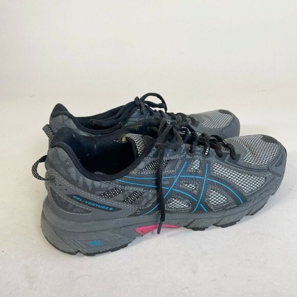 Asics Womens GEL-Venture 6 Trail Running Sneaker Black Size 10 Low Top T7G6Q - Picture 3 of 9
